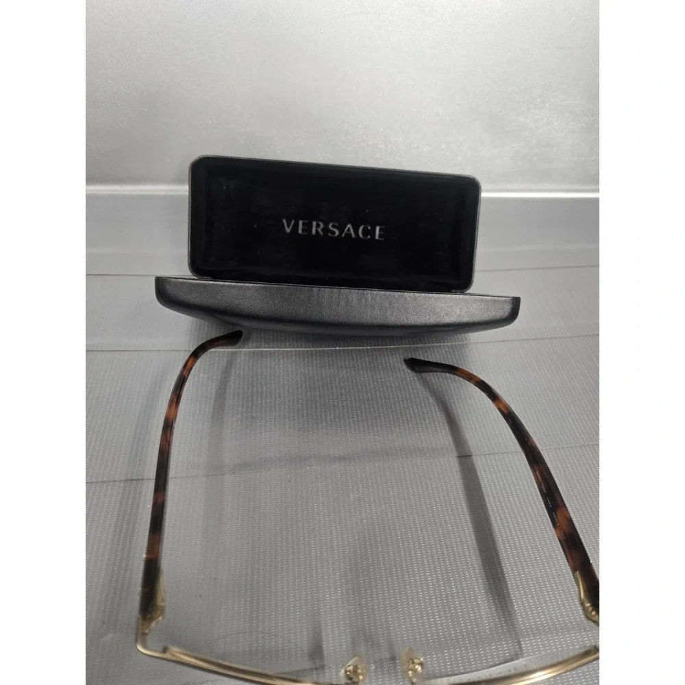 VERSACE MOD.1222 1344 Italy Dark Brown/Tortoise Eyeglasses Frame 53-17-140